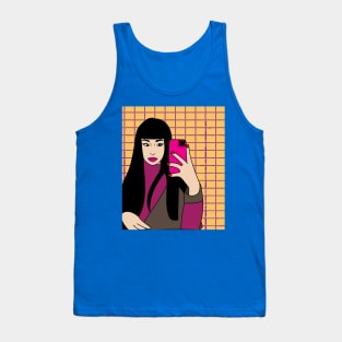 Selfie Pretty Photos Mobile Phone Tank Top